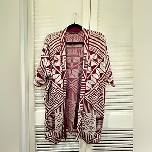 Peruvian Connection, Open Front Cardigan in Pima Cotton.